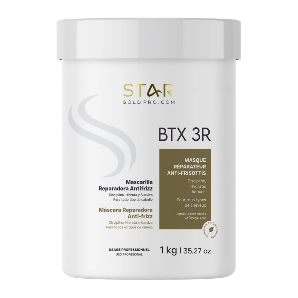 [809.002] BTX 3R Mascarilla Reparadora Antifrizz - 1 kg